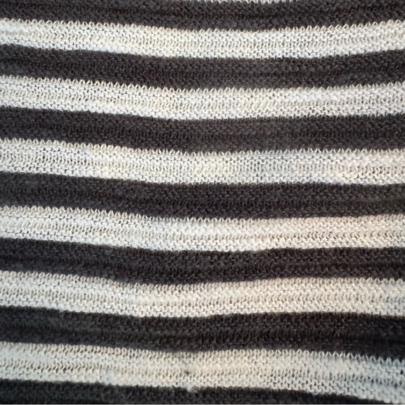 Eileen Fisher Black and White Striped Top - Picture 5 of 7